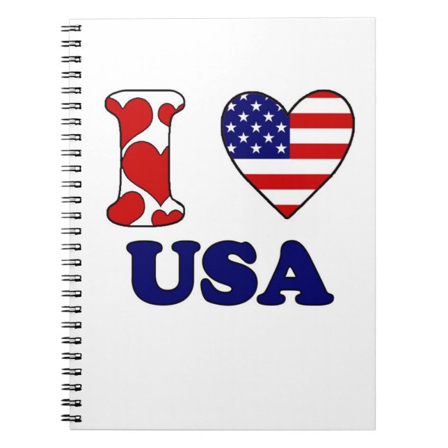 Carnet J'aime USA (Devant)
