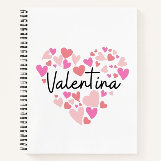 Carnet J'aime Valentina (Devant)