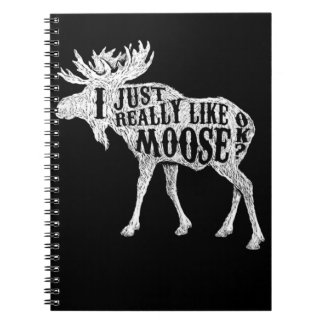 Carnet J'Aime Vraiment Moose OK