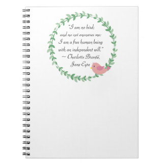 Carnet Jane Eyre Je Ne Suis Pas Cité D'Oiseau