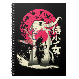 Carnet Japonais mort Samurai Guerrier Japon Swordsman