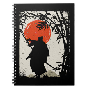 Carnet Japonais Samurai Warrier Swordsman