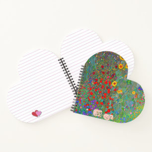 Carnet Jardin agricole de Gustav Klimt avec tournesols