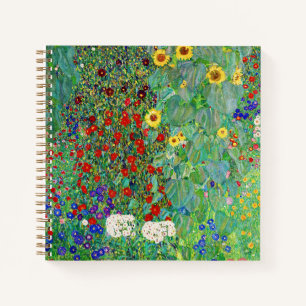 Carnet Jardin Agricole Gustav Klimt Avec Peinture De Fleu