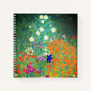 Carnet Jardin aux fleurs Gustav Klimt