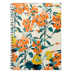 Carnet Jardin aux fleurs. Petites fleurs mignonnes et bra