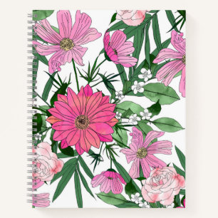 Carnet Jardin bohème chic design floral