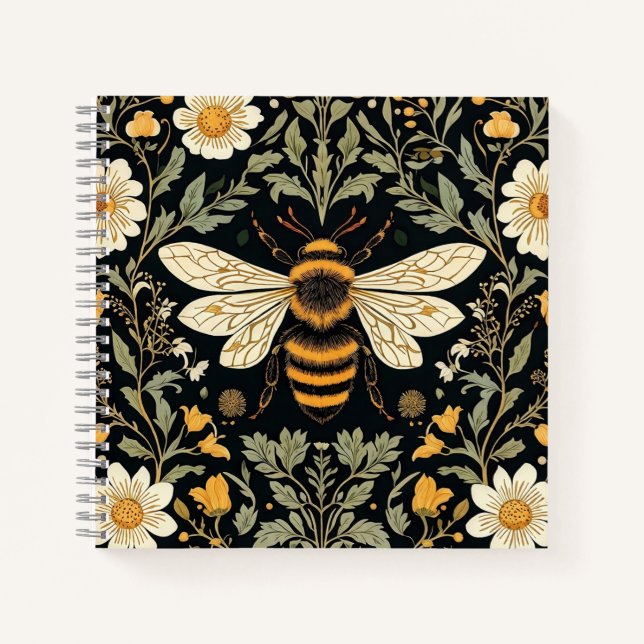 Carnet Jardin d'abeilles vintage (Devant)