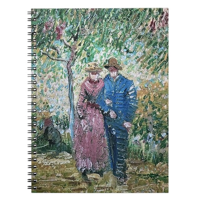 Carnet Jardin de Courting Couples Van Gogh Peinture (Devant)