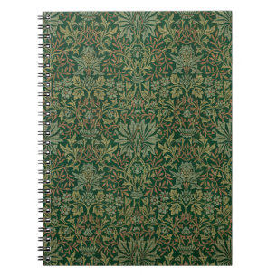 Carnet Jardin de fleurs de William Morris - Verts