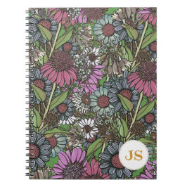 Carnet Jardin d'été de fleurs sauvages de brousse austral