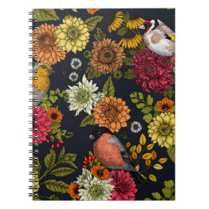 Carnet Jardin d'oiseaux et de fleurs 2
