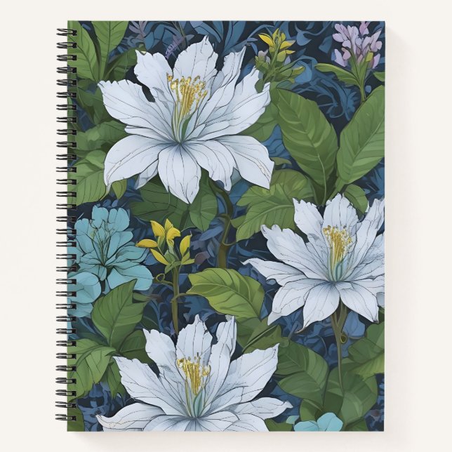 Carnet Jardín en Azul y Blanco (Devant)