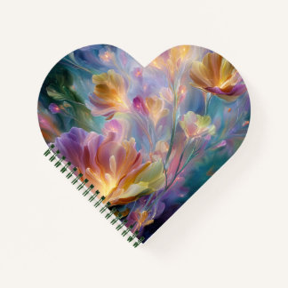 Carnet Jardin floral abstrait et rêveur