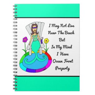 Carnet Jardin Mermaid "Je Ne Vis Peut-Être Pas Près De 