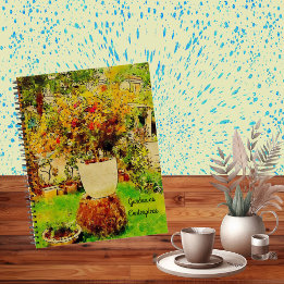 Carnet Jardin Verdure Centre Watercolor Gardener