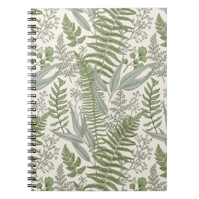 Carnet Jardin vert fleuri (Devant)