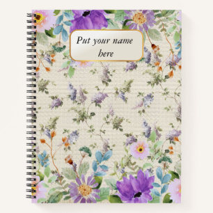 Carnet Jardin vintage