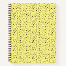 carnet jaune art feuille