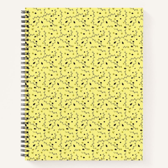 carnet jaune art feuille (Devant)