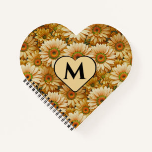Carnet Jaune floral jaune tournesol jaunes marguerites