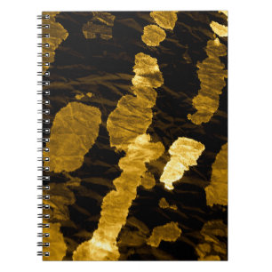 Carnet Jaune teinture cravate, motif aquarelle.
