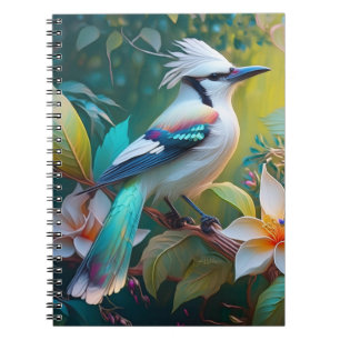 Carnet Jay à ailes Turquoises en berceau