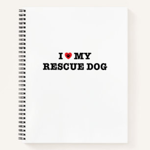 Carnet J'Coeur Mon Chien Secouru
