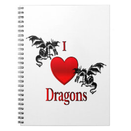 Carnet Je Coeur Dragons