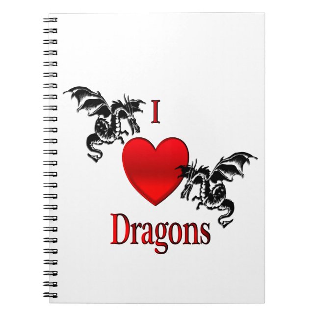 Carnet Je Coeur Dragons (Devant)