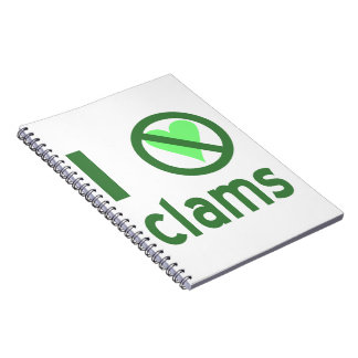 Carnet Je déteste les clams