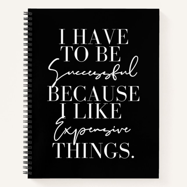 Carnet Je Dois Réussir Parce Que J'Ai L'Impression Coûteu (Devant)