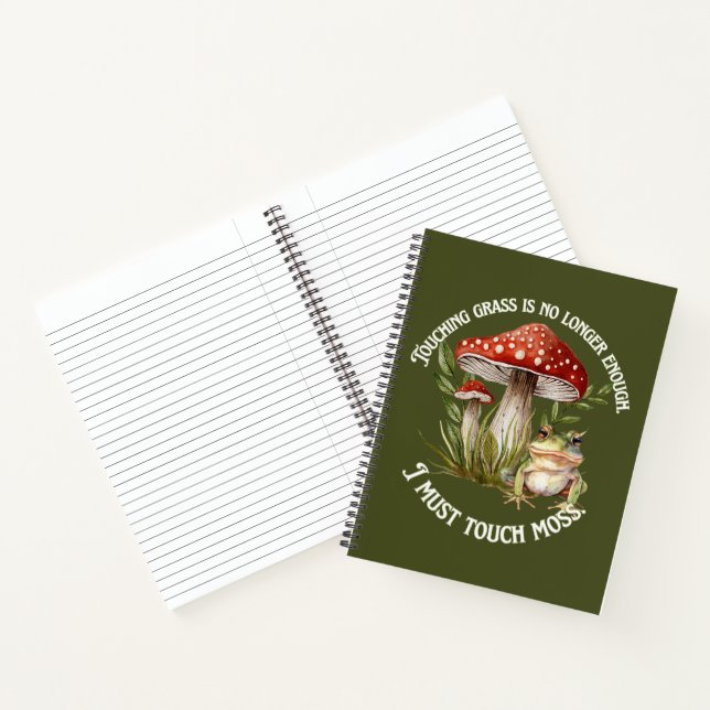 Carnet "Je dois toucher la mousse" (Intérieur)