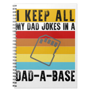 Carnet Je garde toutes mes blagues de papa dans une base