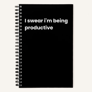 Carnet Je jure que je suis productif