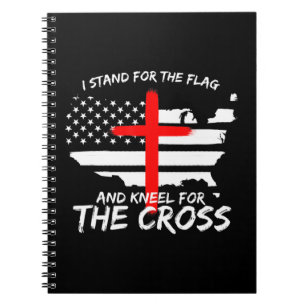 Carnet Je me tiens pour le drapeau et le genou de la croi
