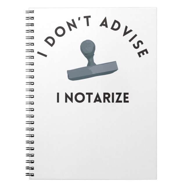 Carnet Je ne conseille pas le notariat (Devant)