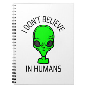 Carnet Je ne crois pas aux humains