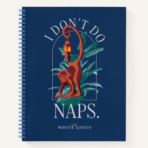 Carnet Je ne fais pas de sieste singe - le Lotus blanc