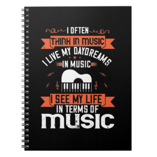 Carnet Je Pense Souvent En Musique Que Je Vis Mon Daydrea