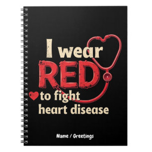 Carnet Je porte du rouge pour lutter contre les maladies