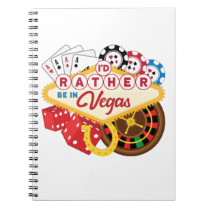 Carnet Je préfère être à Vegas Casino Gambler Gambling