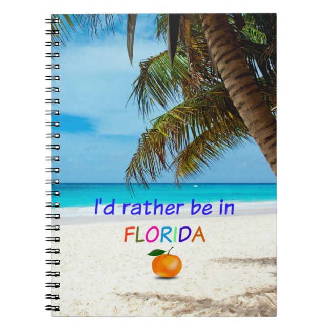 Carnet Je préférerais être en Floride (Devant)