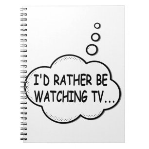 Carnet Je préférerais regarder la télévision
