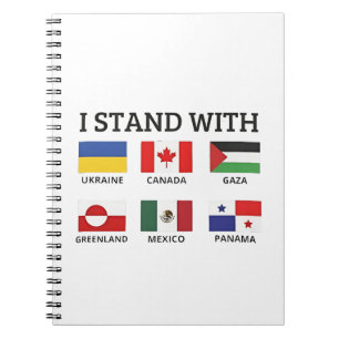 Carnet Je Suis Avec Le Canada Mexique Gaza Ukraine