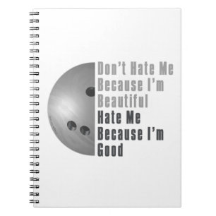 Carnet Je Suis Beau Je Suis Bon Bowling Grey