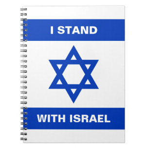 Carnet Je suis debout avec Israël texte coutume drapeau I
