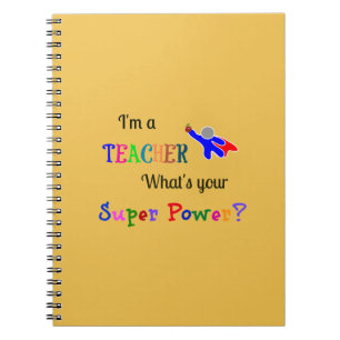 Carnet Je suis enseignant. Quel est ton super pouvoir ?
