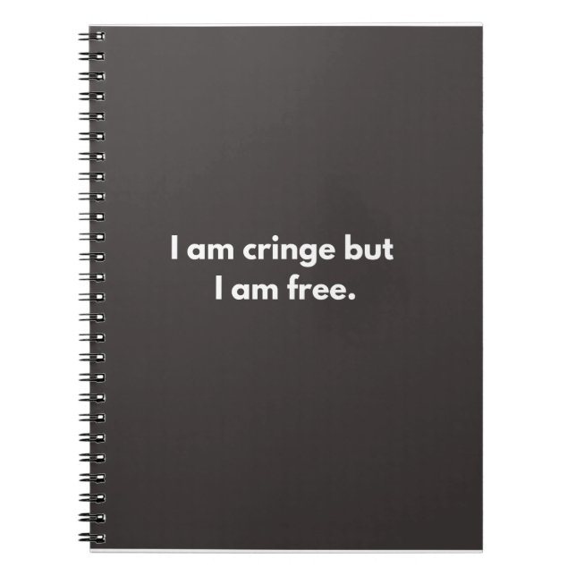 Carnet Je suis frénétique mais je suis libre - des cadeau (Devant)