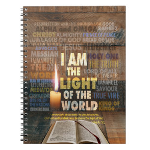 Carnet Je suis la Lumière du Monde - Jean 8:12